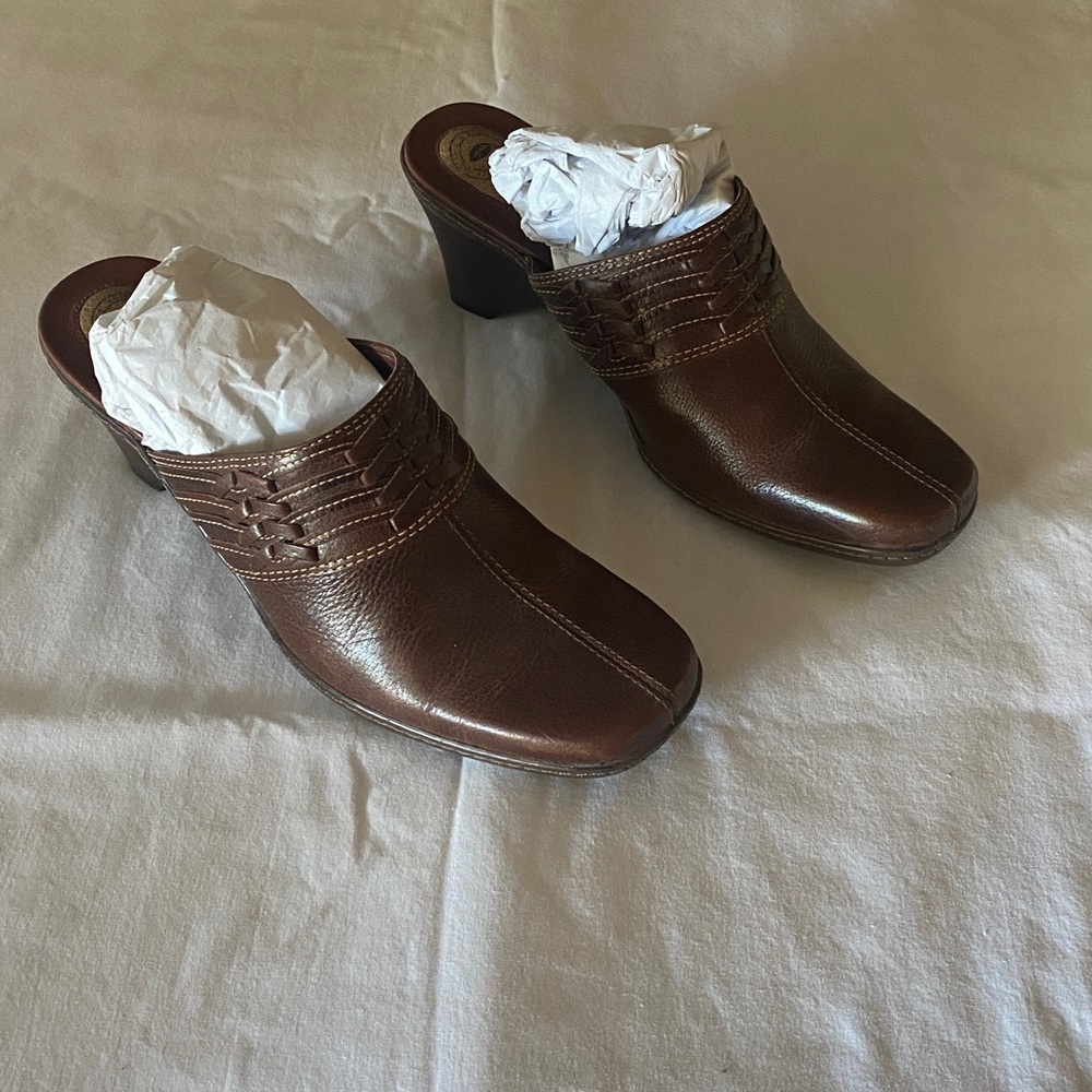 Vintage Leather Mules - Size 7.5 - Picture 3 of 7